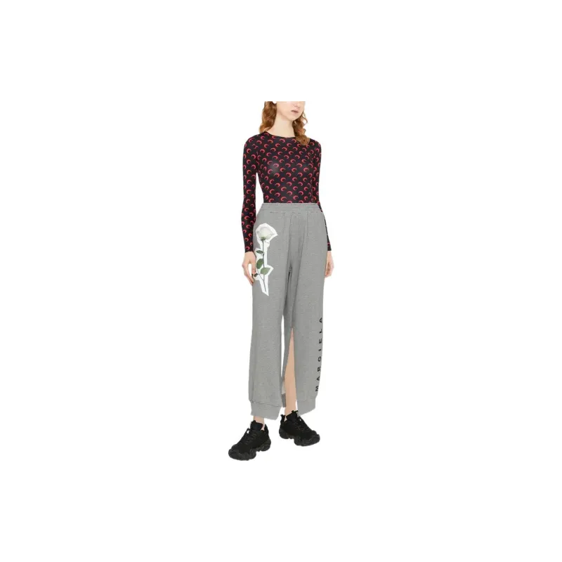 MM6 Maison Margiela SS22 Knitted Sports Pants Women's Gray-1