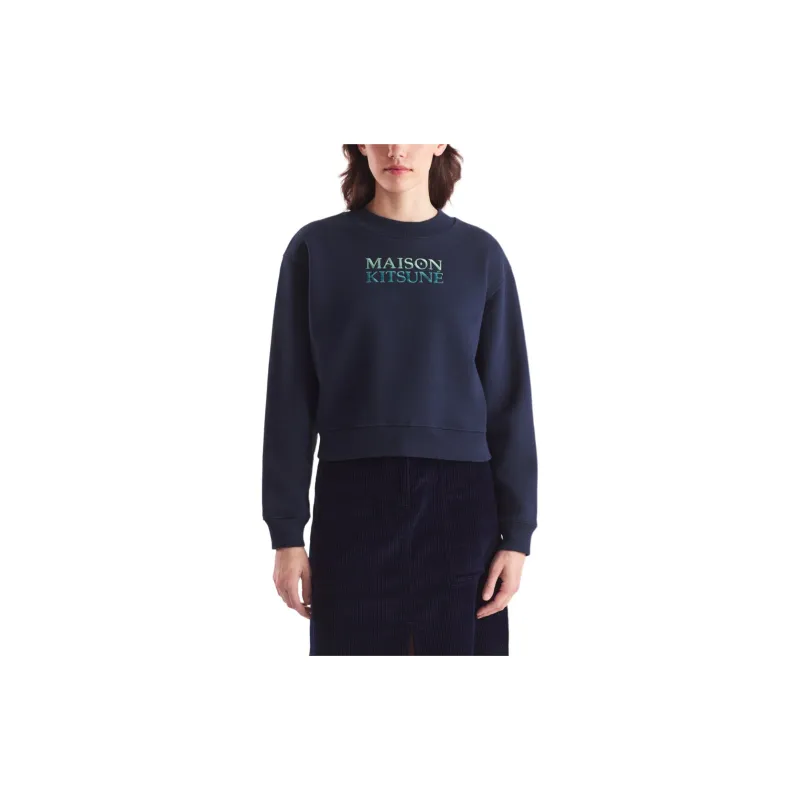 Maison Kitsune Logo embroidered Sweatshirt-3