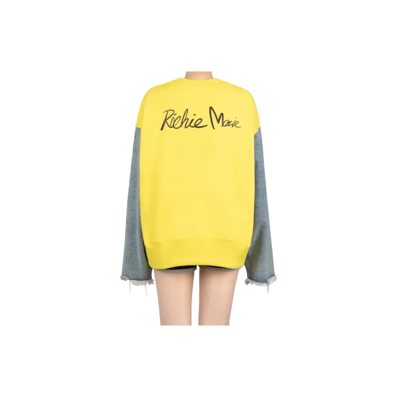 Richie Macie Sweatshirt Women's Bright Yellow-3