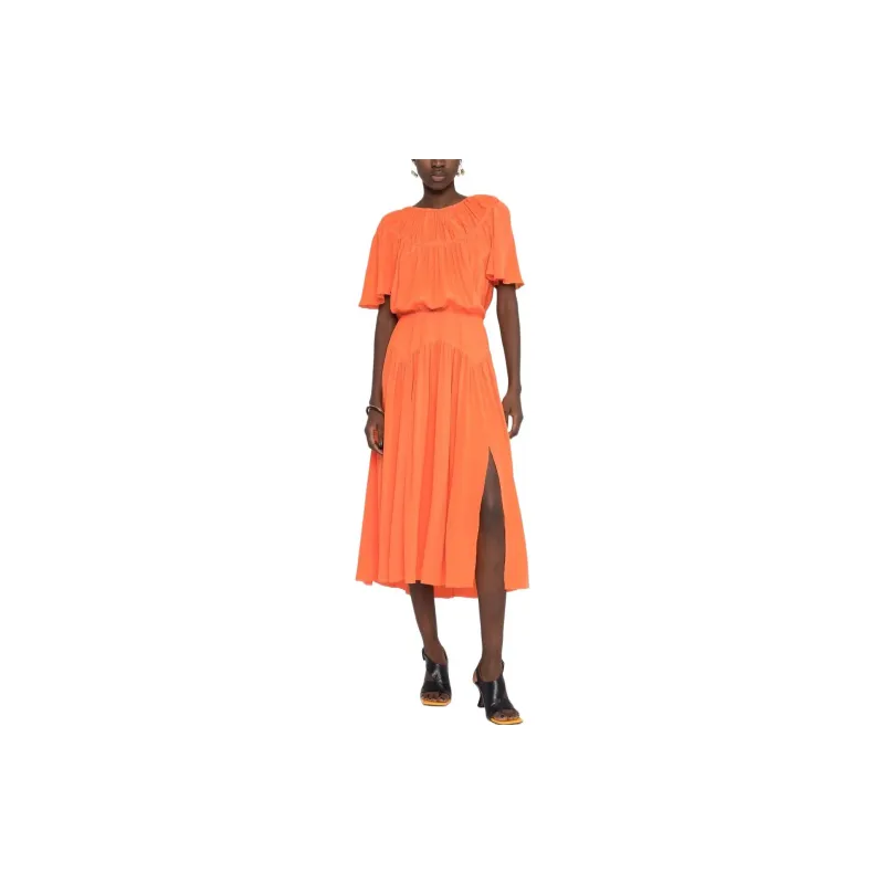 MARNI Short-Sleeved Dresses Women's Orange-1