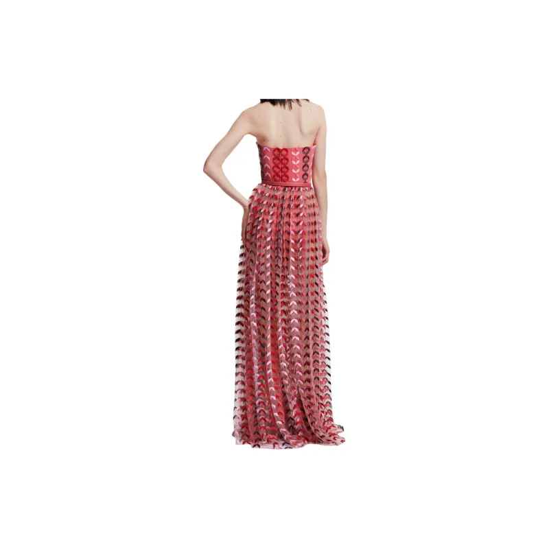 ELIE SAAB Strapless Embroidered Dress-1