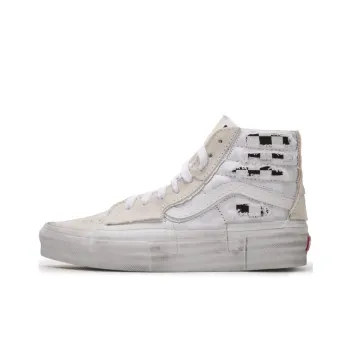 Vans SK8 HI Anti Slip Wear Resistant High Top Canvas Shoes Unisex Ecru