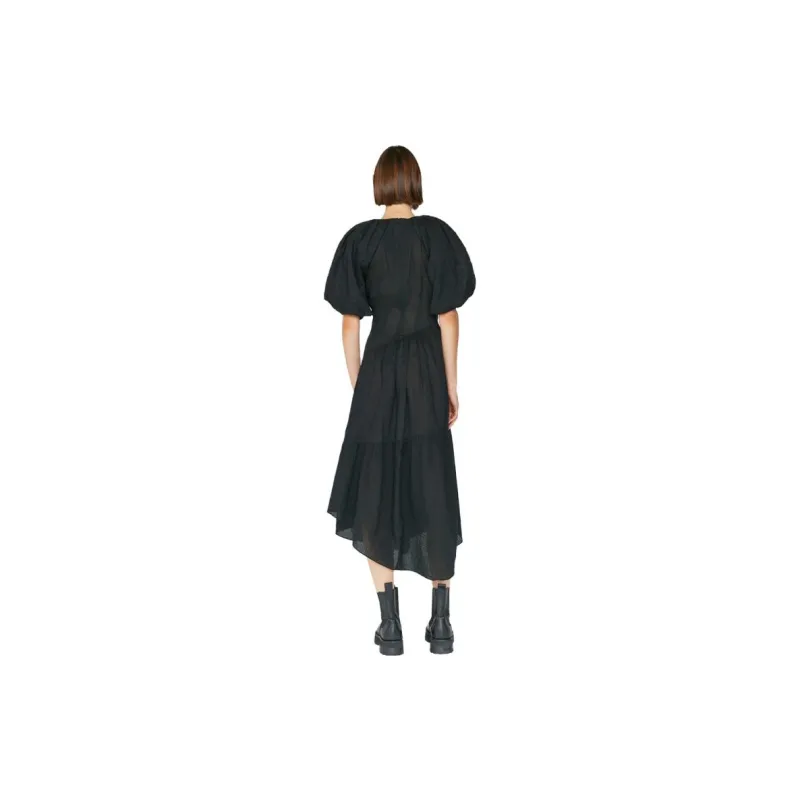 FRAME Short-Sleeved Dresses Women's Black-1