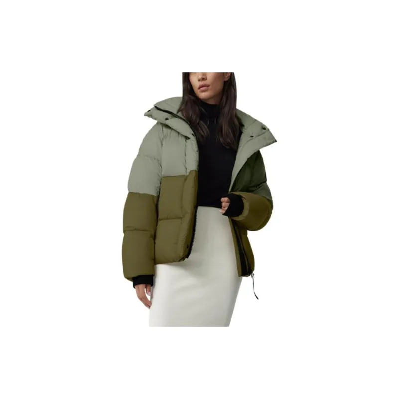 Canada Goose FW22 Down Jacket Women's Ash Green/Army Green/Dark Blue Multicolor-2