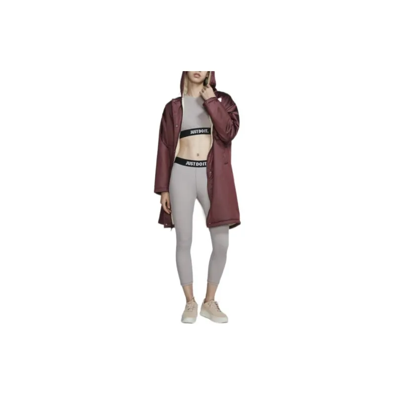 Nike Puffer Jackets Women's Dark Red-2