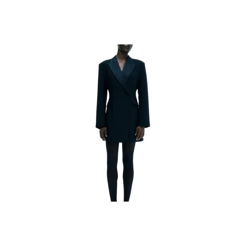 H&M Long Sleeved Dress Women's Black-1
