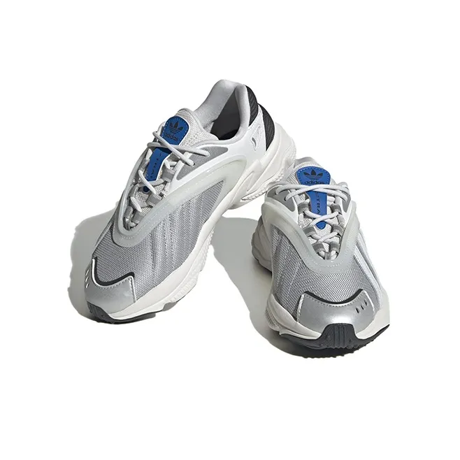 Adidas Originals Oztral Breathable Low Top Sports Casual Shoes White Silver Teenagers-2