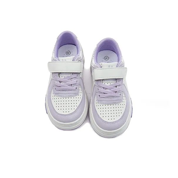 KAPPA KIDS Anti Slip Wear Resistant Low Top Kids' Skateboarding Shoes Beige White Purple Kids'-2