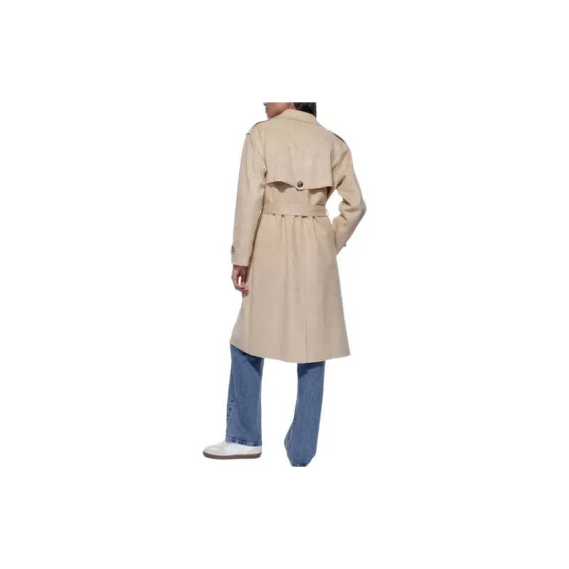 ZARA Trench Coats Women's Beige-3