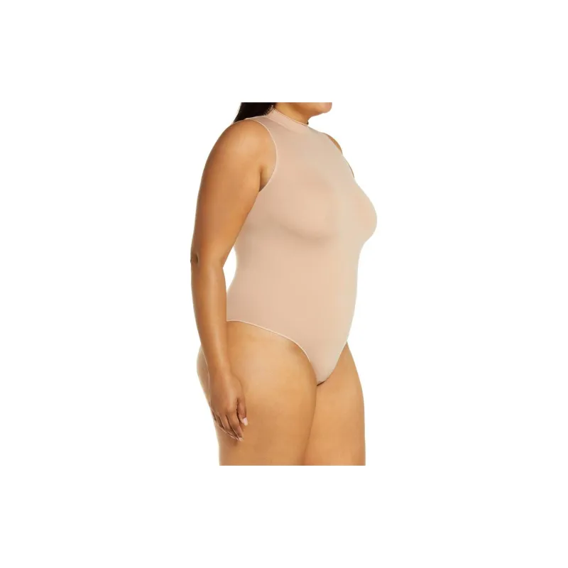 SKIMS SS24 RAW EDGE CAMI BODYSUIT Jumpsuit Women's STONE/Stone Color-1