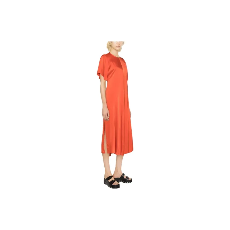 Forte Forte Short-Sleeved Dresses Women's Orange-3