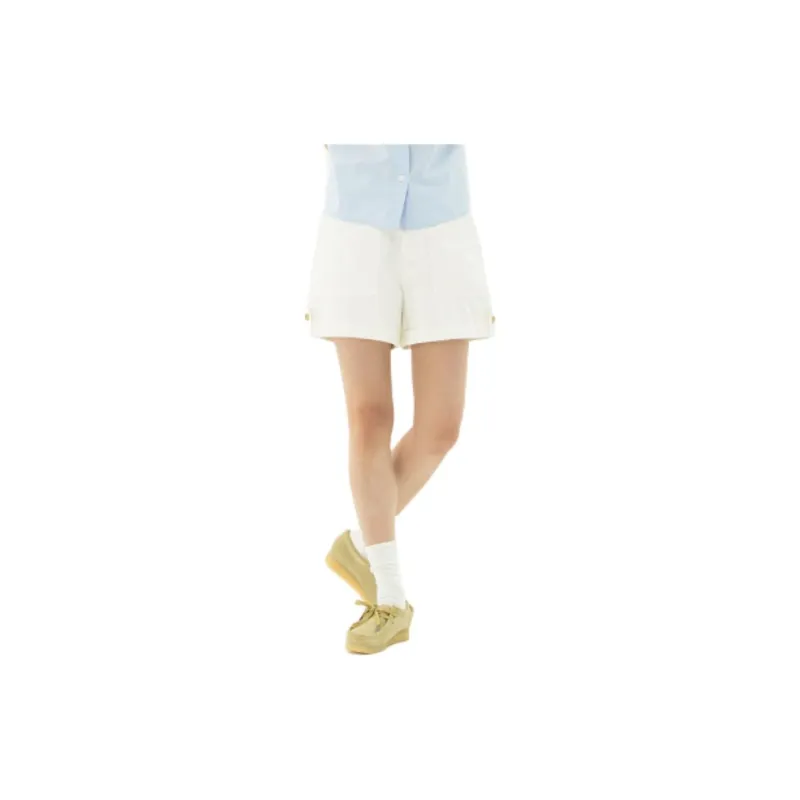 Lee Denim Shorts Women's White-5