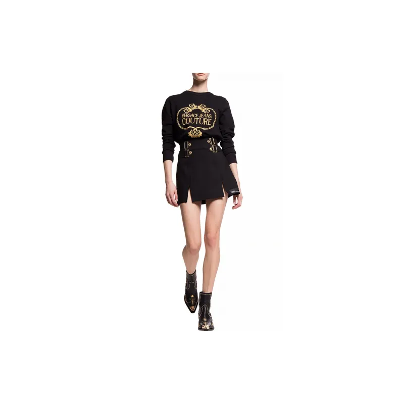 VERSACE JEANS COUTURE Sweatshirts Women's Black-5