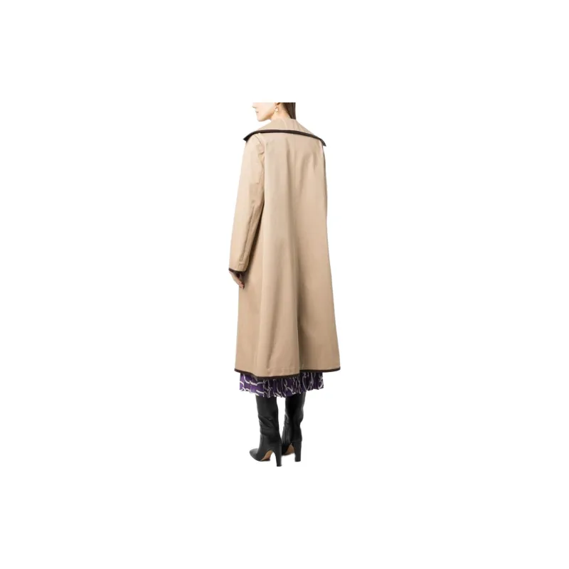 Valentino Trench Coats Women's Khaki-1