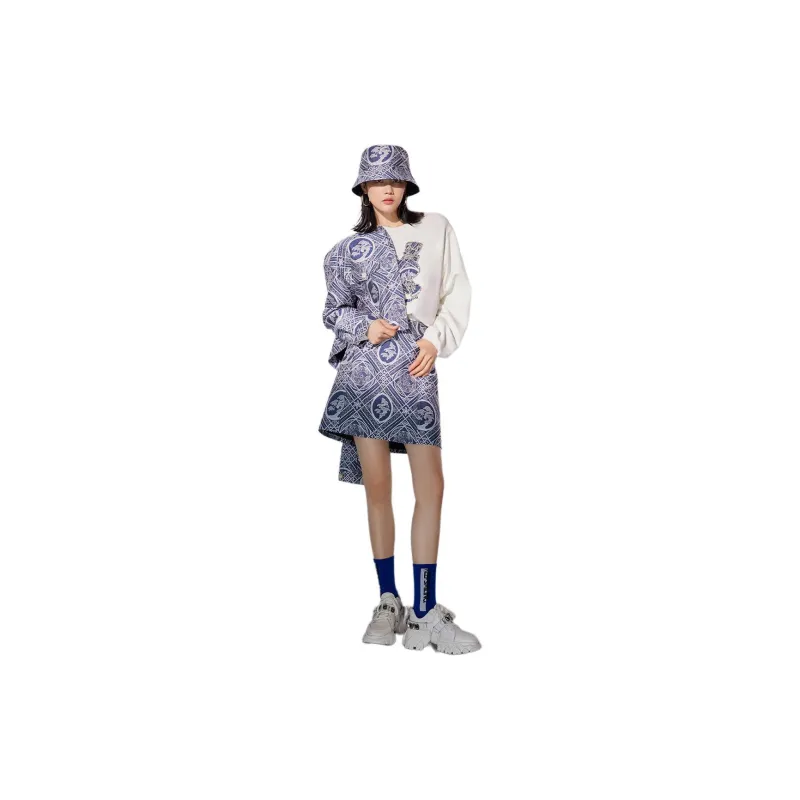 BBLLUUEE Denim Jacket Women's Klein Blue-1