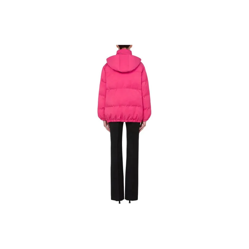 MOSCHINO FW22 Other Hooded Other Fitted Moderate Regular Edition Puffer Jacket Women's Rose Red-1