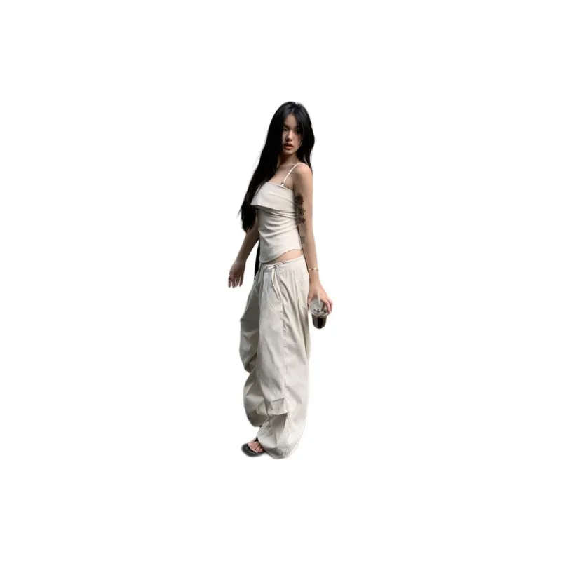 HUASJ Casual Suits Women's Clothing Sets Camisole+Pants-1