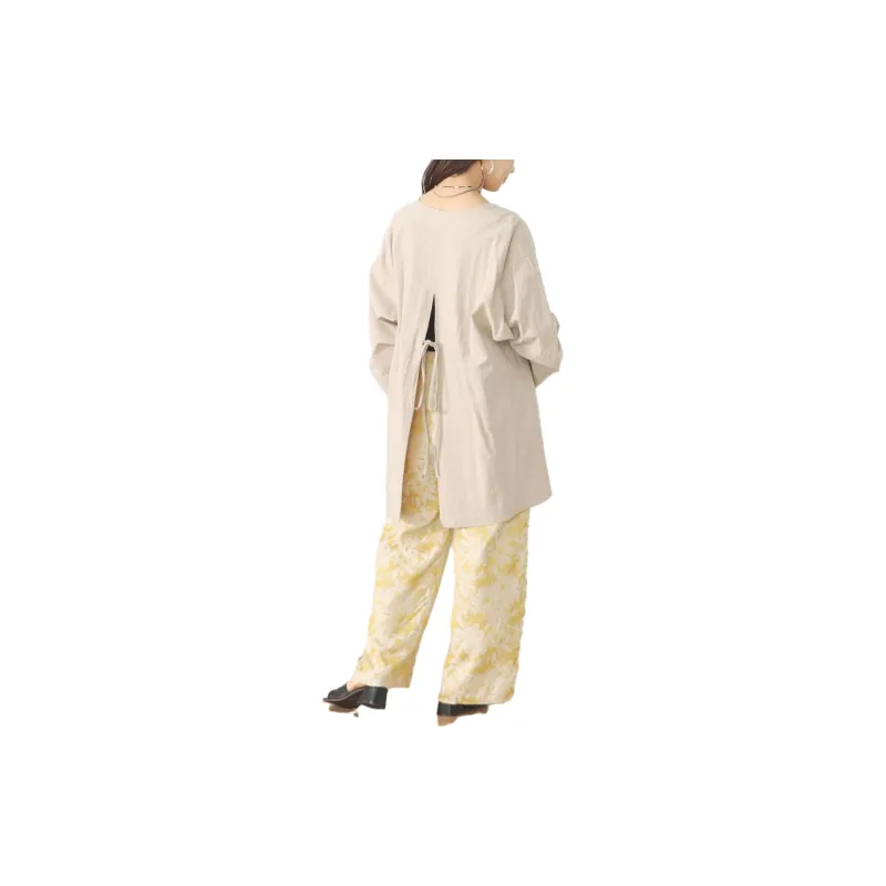 Beams Shirts Women's Natural Color-3