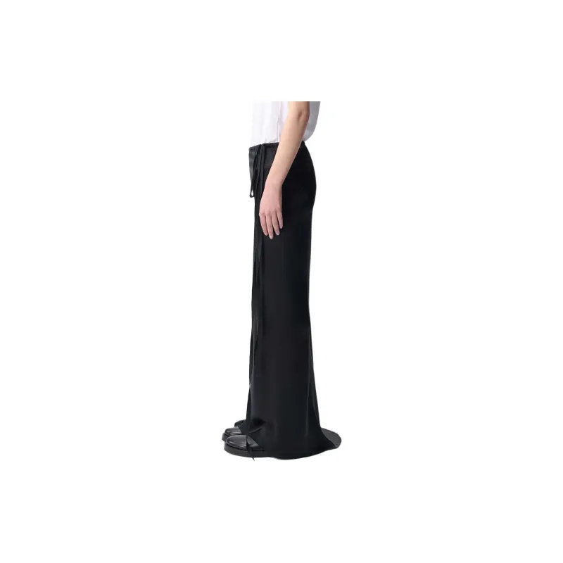 Ann Demeulemeester Casual Long Skirt Women's Black-3