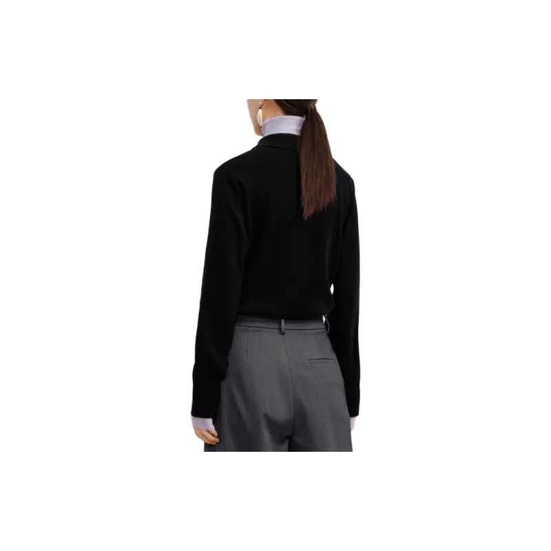 JZ Juzui Ecru Plain Black Pink Women's-4