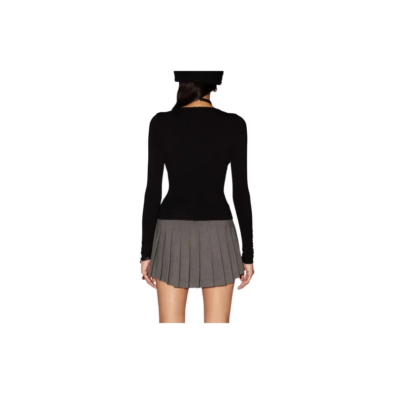 AMBUSH V Neck Jersey Top-2