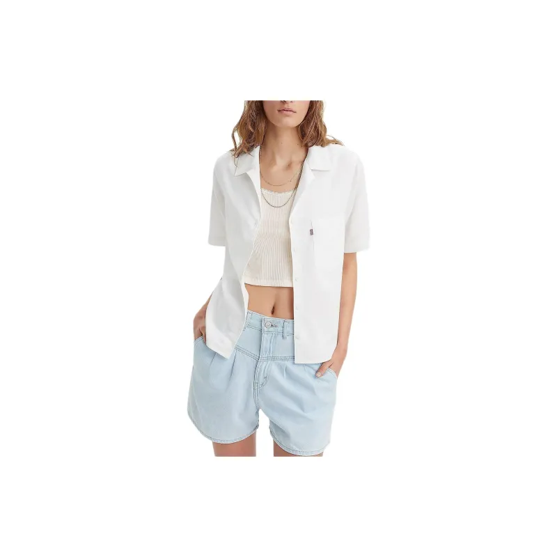 Levis Shirts Women's White-1
