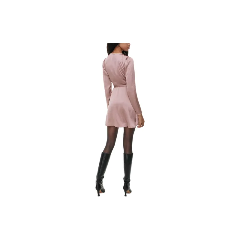 ARITZIA Wilfred Mademoiselle Satin Longsleeve Dress Long-Sleeved Dresses Women's Claremont-3