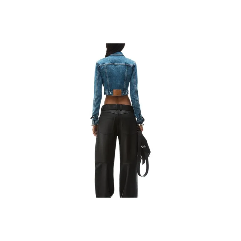 Alexander Wang Shrunken Denim Jacket-3