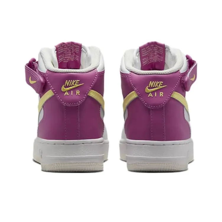 Nike Air Force 1 Mid LE GS Citron Fuchsia-4