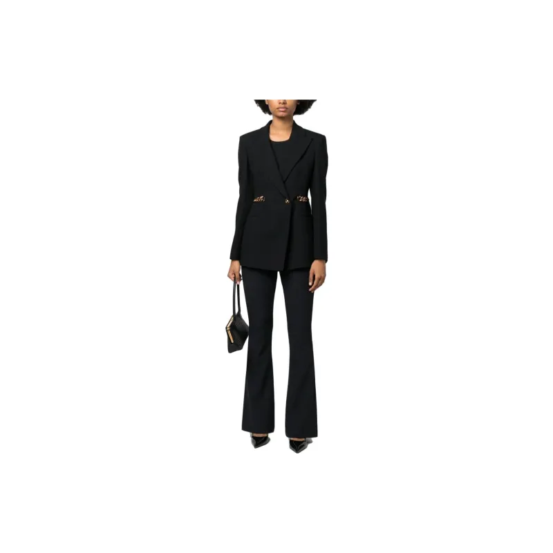 VERSACE JEANS COUTURE Logo waistband Flared Trousers-1