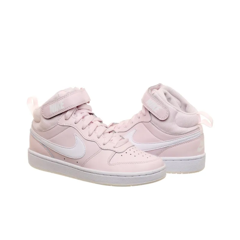 Nike Court Borough Mid 2 GS 'Pearl Pink White'-3