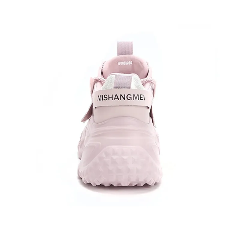 WOOS BOBO Breathable Lightweight Height Increasing Low Top Chunky Sneakers Women's-17