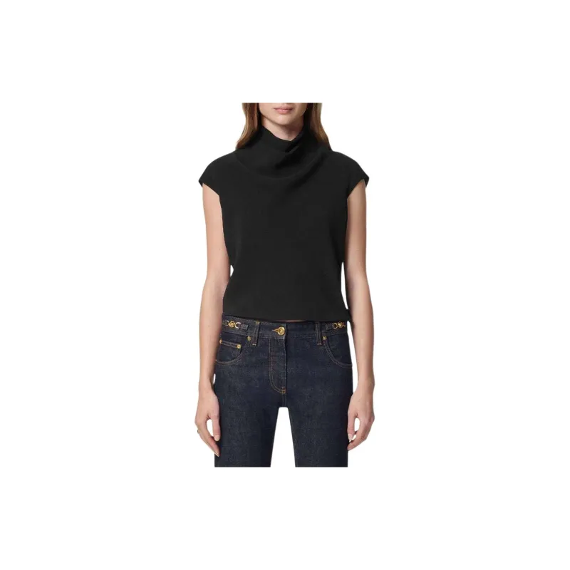 VERSACE Mix Cady Blouse 'Black'-1