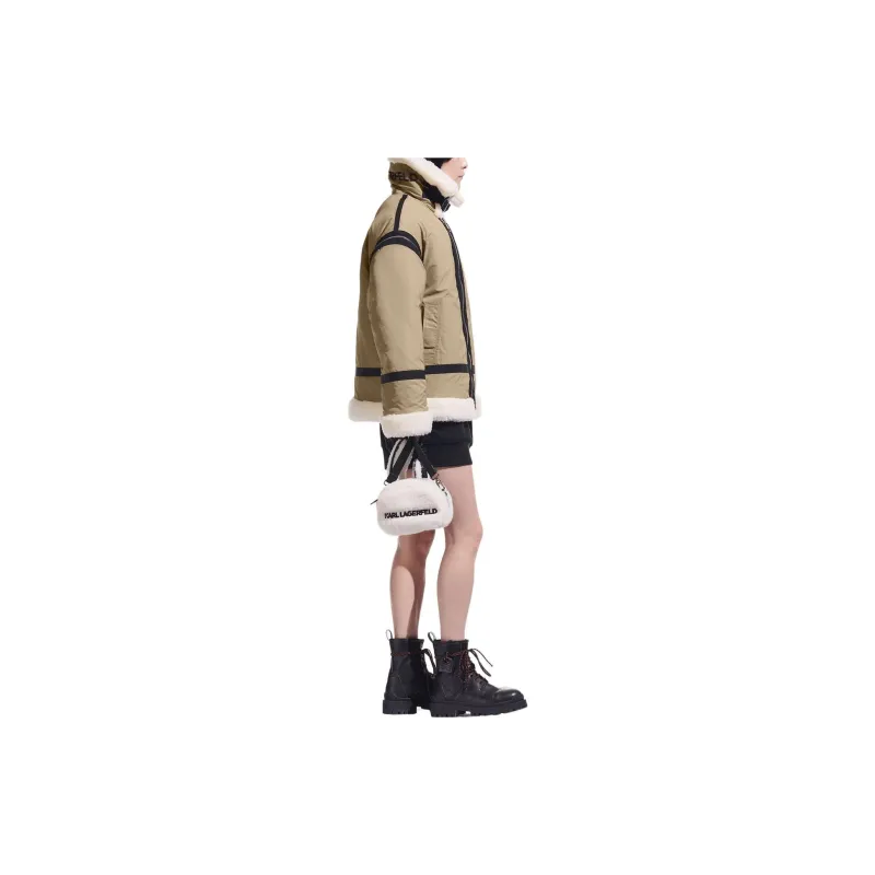 Karl Lagerfeld X Cara Delevingne Faux fur Biker Jacket-3