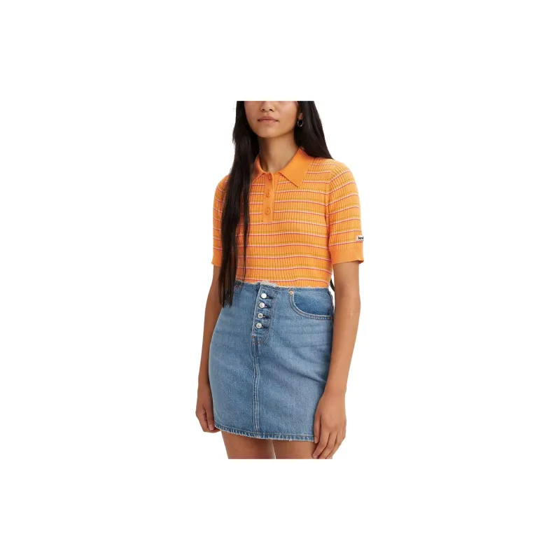 Levis Sweaters Women's Orange-2