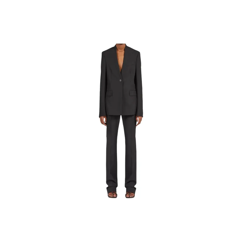 Ferragamo Pressed crease Virgin Wool Tailored Trousers-2