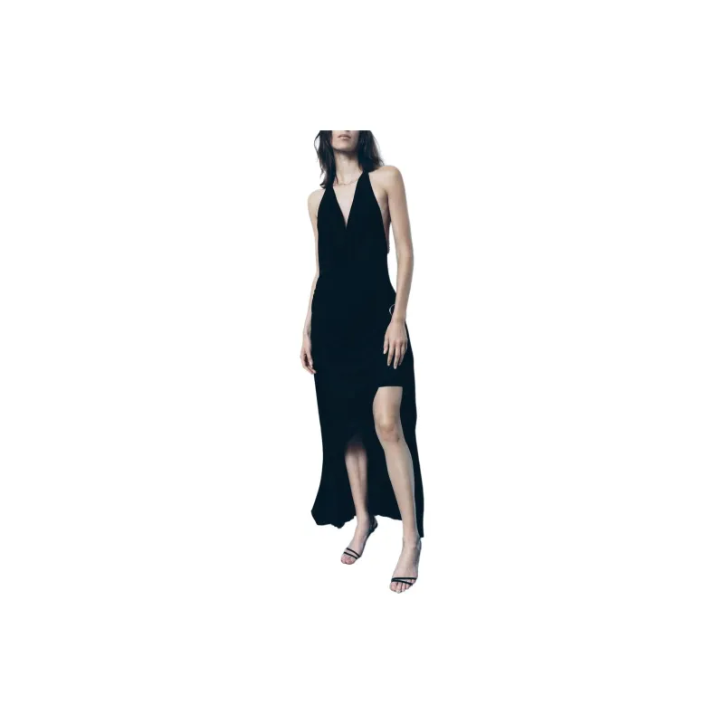 ZARA Slip Dresses Women's Black-1