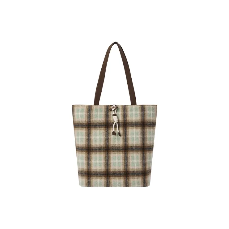SEM/R Polyester Tote Handbag Shoulder Bag Large Size Women's Coffee Tone / Coffee Yellow Tone-0