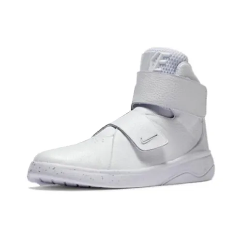 Nike Marxman Prm Anti-Slip Wear-Resistant High-Top Basketball Shoes Unisex White
