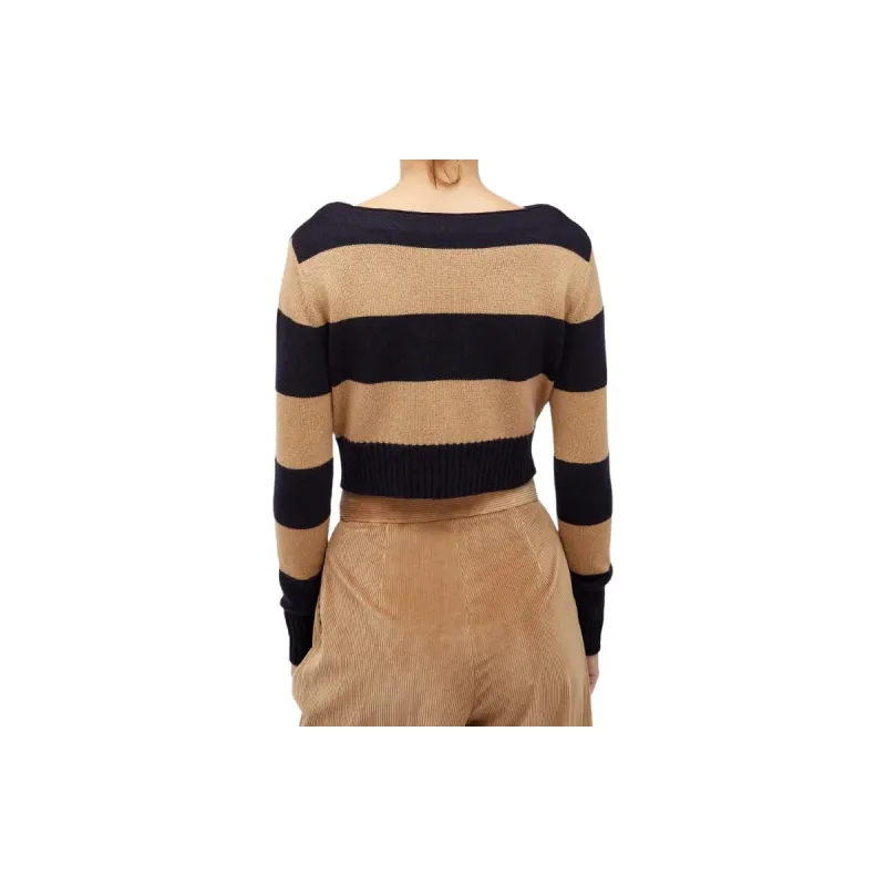 MaxMara Striped Long Sleeved Knitted Jumper-2