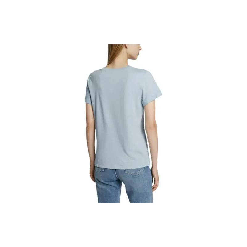 GUESS T Shirt Women's Light Blue-3