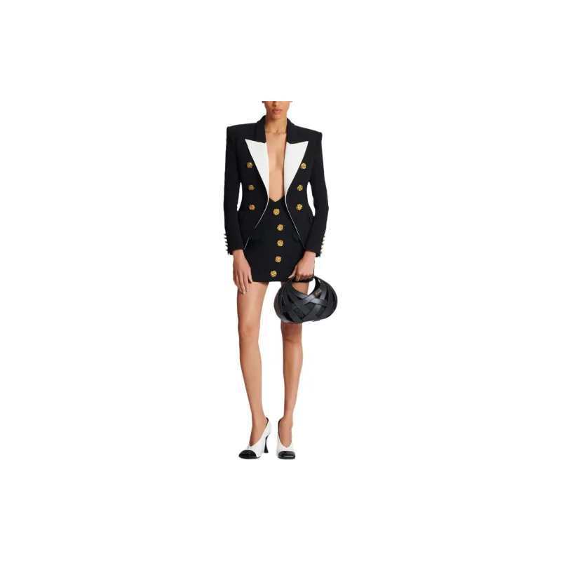 BALMAIN Jackets & Coats Women's Black-1