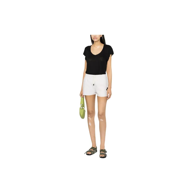 ISABEL MARANT ETOILE Logo Printed Drawstring Shorts-1