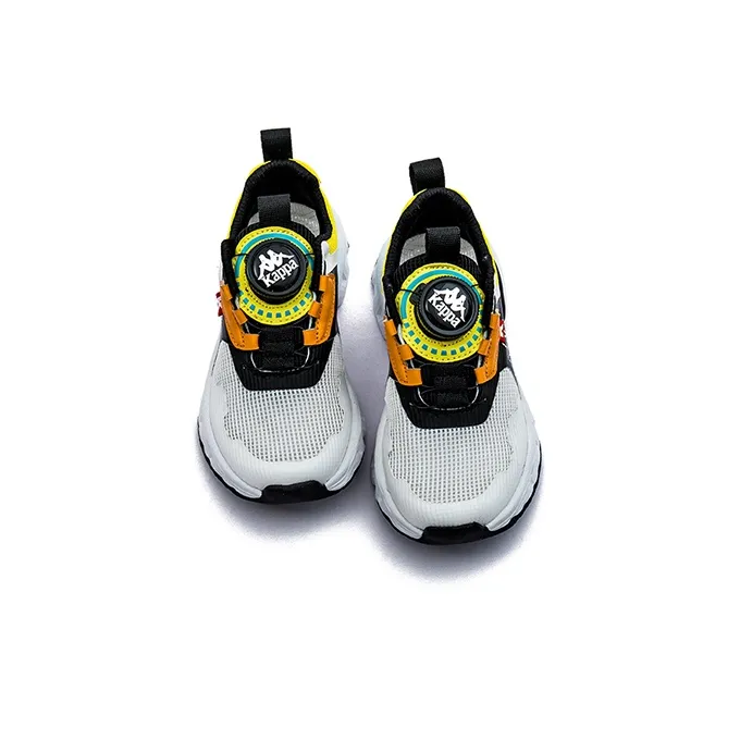 KAPPA KIDS Slip Resistant, Breathable, Lightweight Low Top Kids' Running Shoes White Black Kids'-3