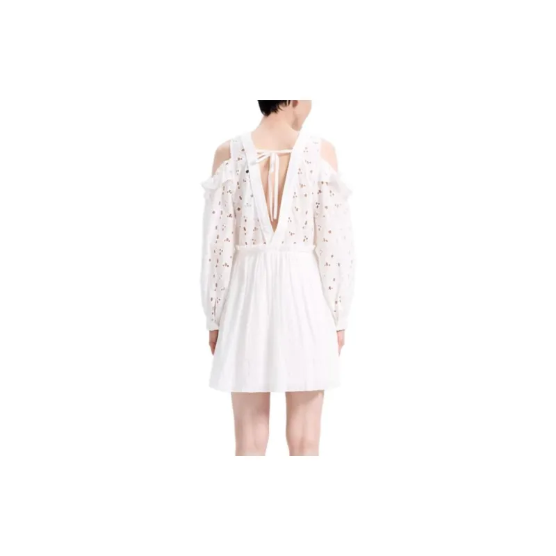 IRO NIGHT Long-Sleeved Dresses Women's White-3