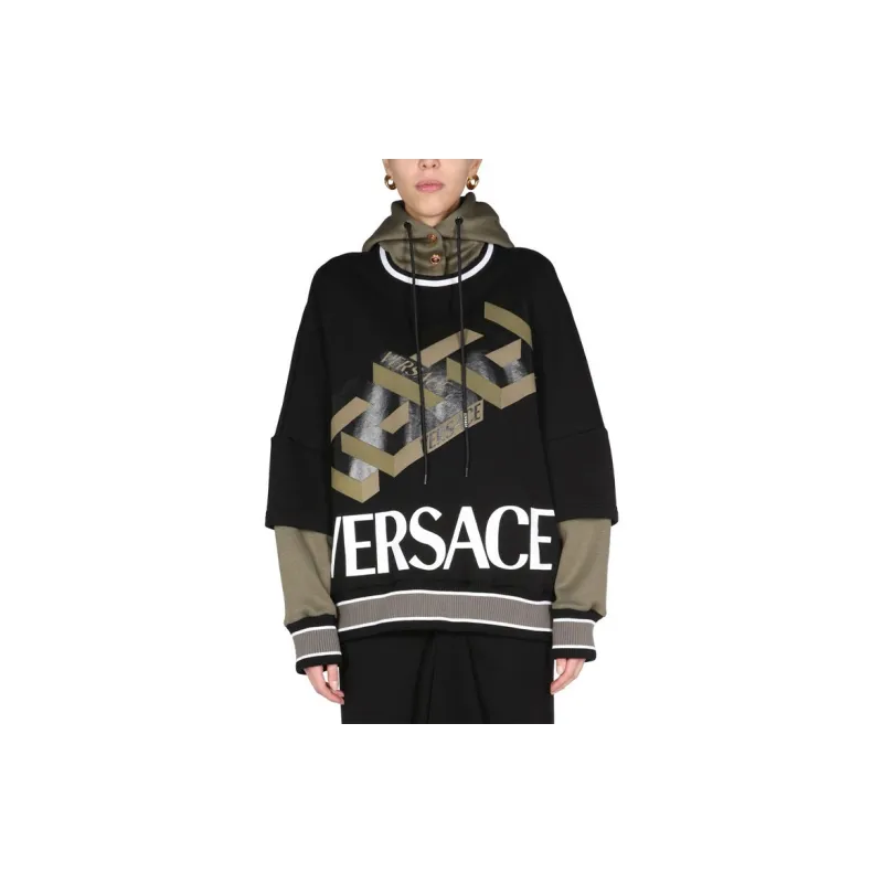 VERSACE VERSACE Sweatshirt Women's Black-4