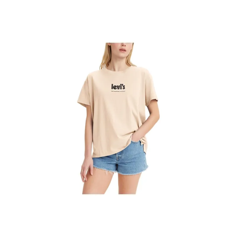 Levis SS22 Straight T-Shirt Women's Pink-2