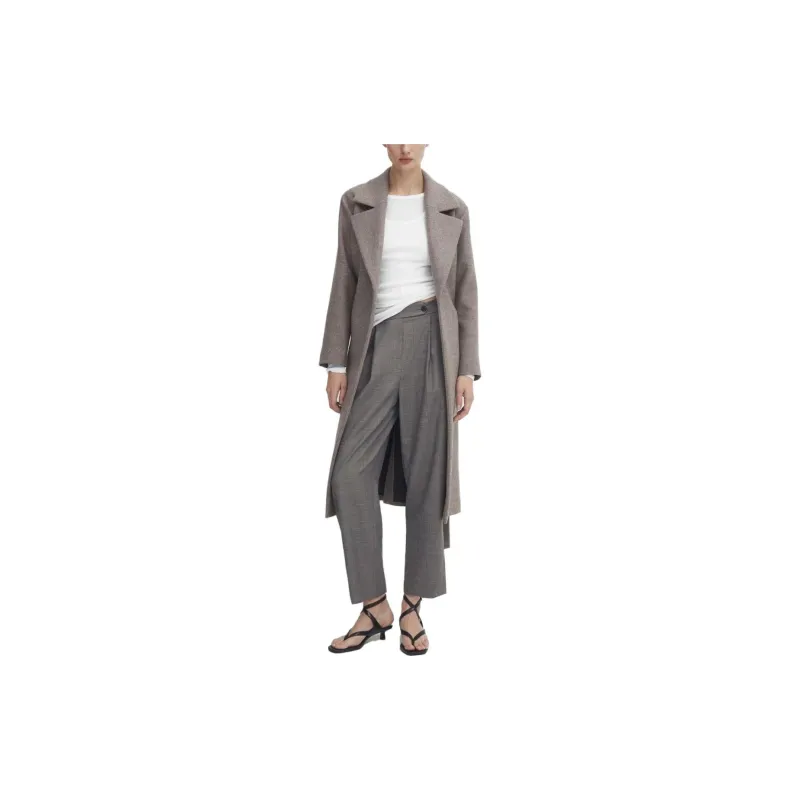 Massimo Dutti Coats Women's Dark Umber-2