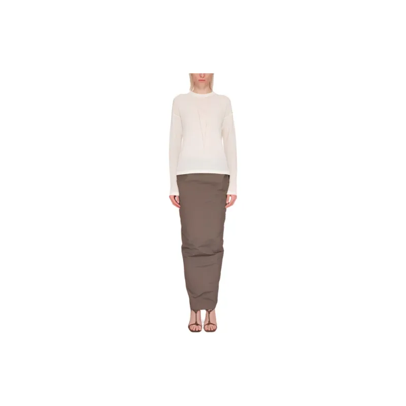 RICK OWENS Pillar Cady High-Waist Maxi Skirt-2