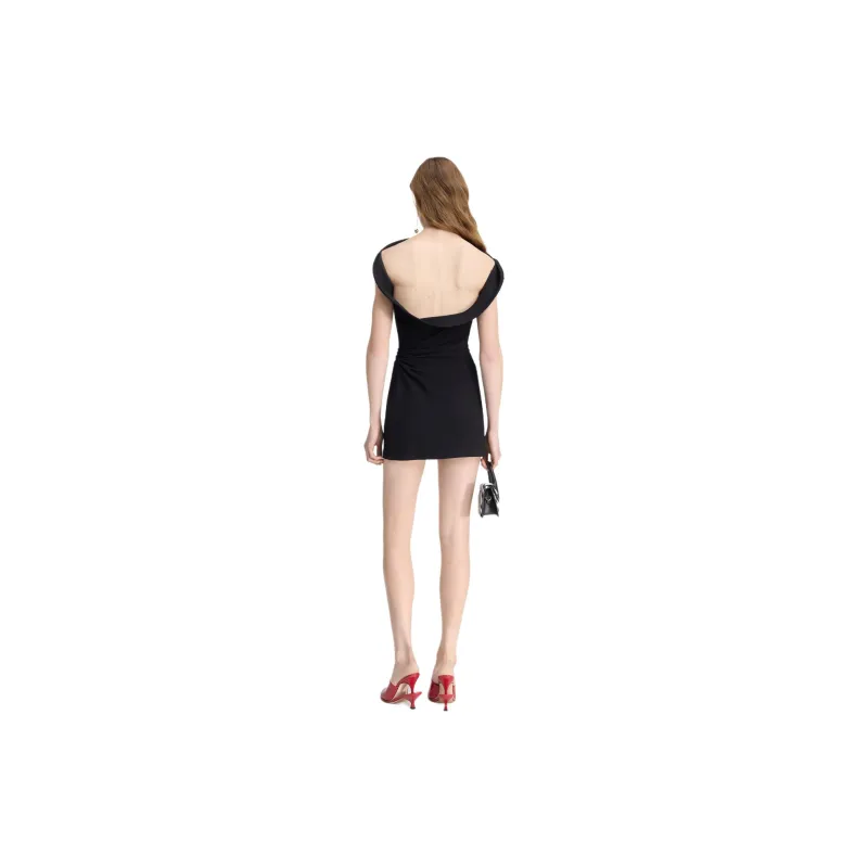 Jacquemus La Mini Robe Bordo 'Black'-2